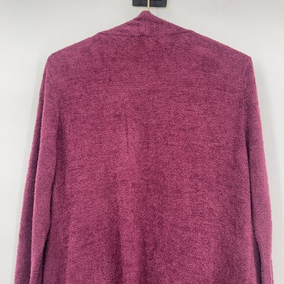 Barefoot Dreams Fall CozyChic Lite Circle Plum Cardigan Open Front — Plum L/XL - Picture 6 of 9